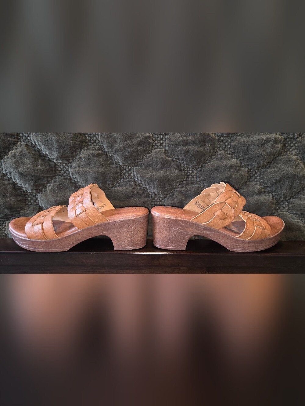 b.o.c. by Born Woven Platform Sandals – Tan – Size 7